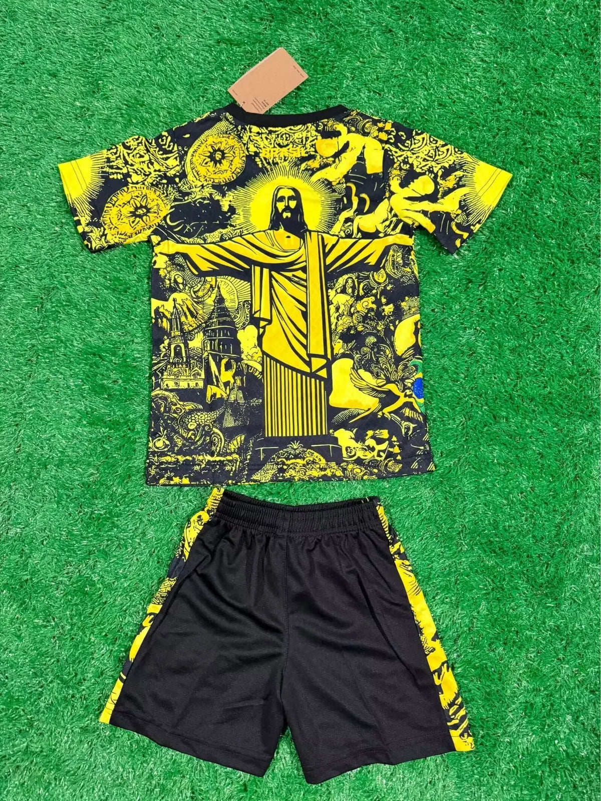 2024 Brazil Christ the Redeemer Special Kids Kit Shirt Football