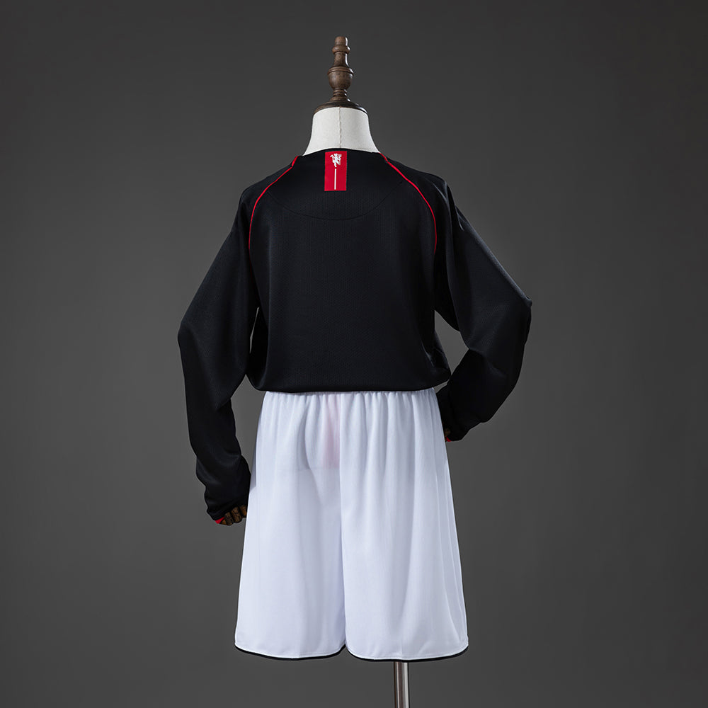 Manchester United 07-08 Away Retro Long Sleeve Kids Kit
