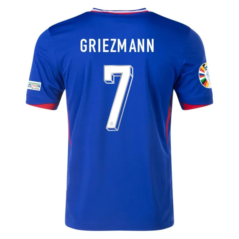 2024 Euro Nation France Home Jersey MBAPPE #10 GIROUD #9 GRIEZMANN #7 Soccer Apparel