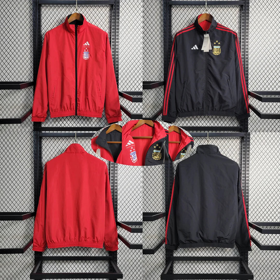 2023/2024 Argentina Reversible Windbreaker(Red-Black)Football Shirt
