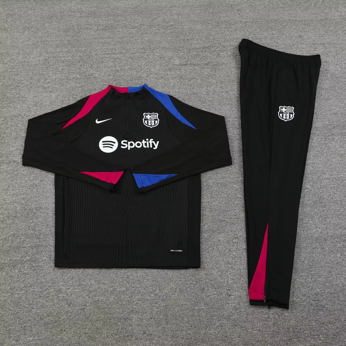 Nike Men Barcelona Long Sleeve Soccer Training Kits 24-25