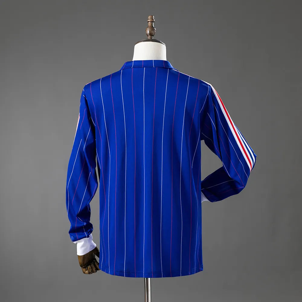 France 80-82 Home Long Sleeve Retro Jersey