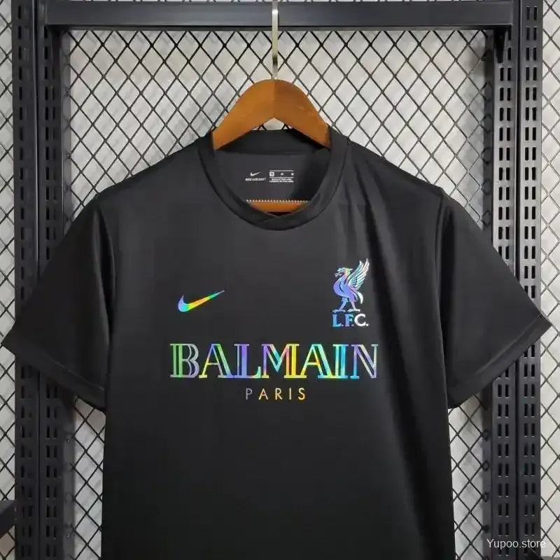 BALMAIN 24-25 Liverpool Black Training Suit Football Jersey