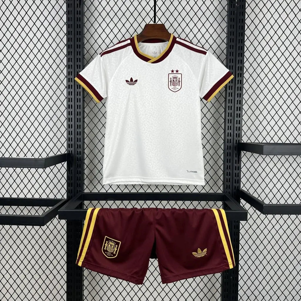 Kids Spain 2026 World Cup Away Kit (Champion 2-Star Version)