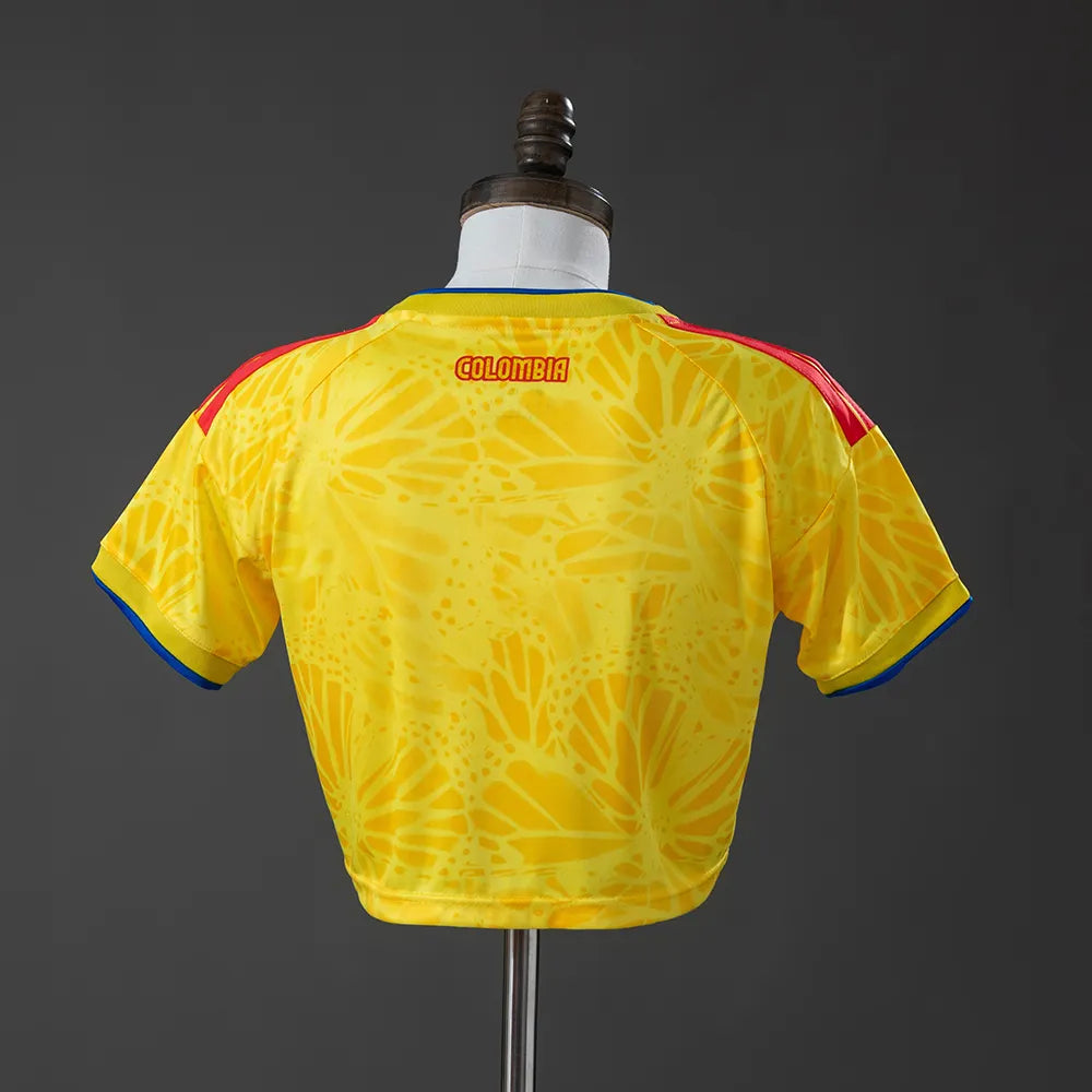 Colombia 2026 Home Women's Crop Top Style