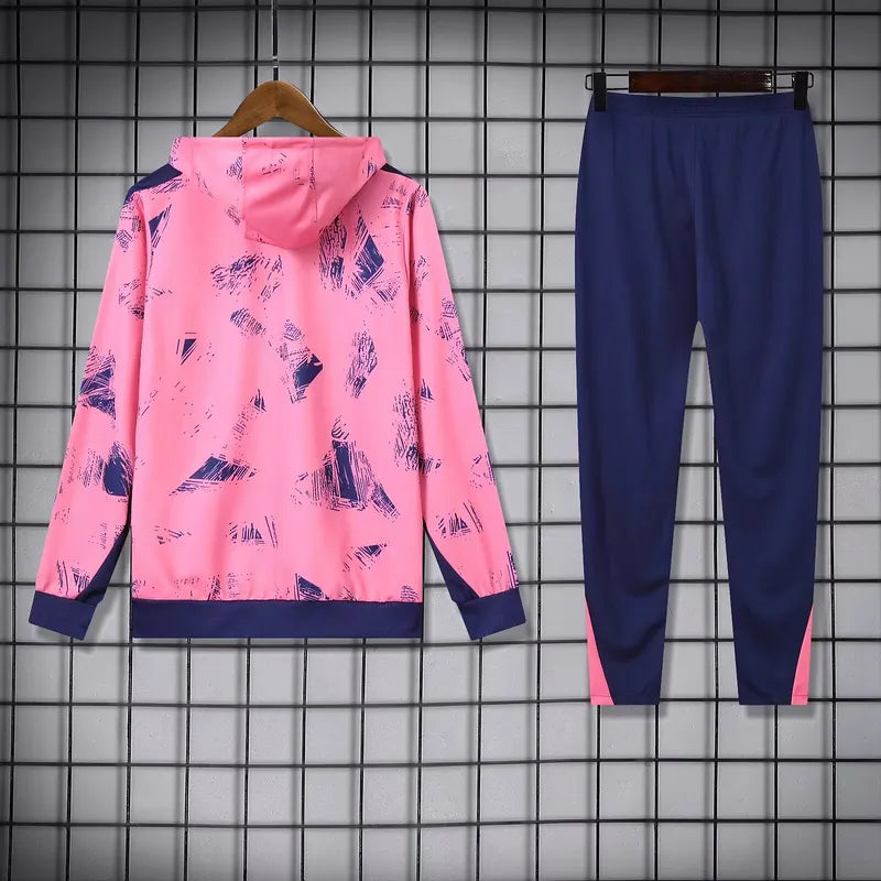 Jordan PSG 2024-25 Hooded Pink Training Tracksuit Kits