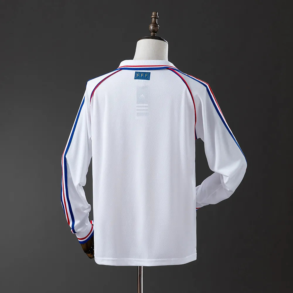 France 1998 Away Long Sleeve Retro Jersey