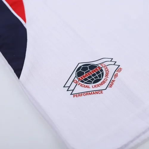 1998 World Cup England Home White Retro Jersey