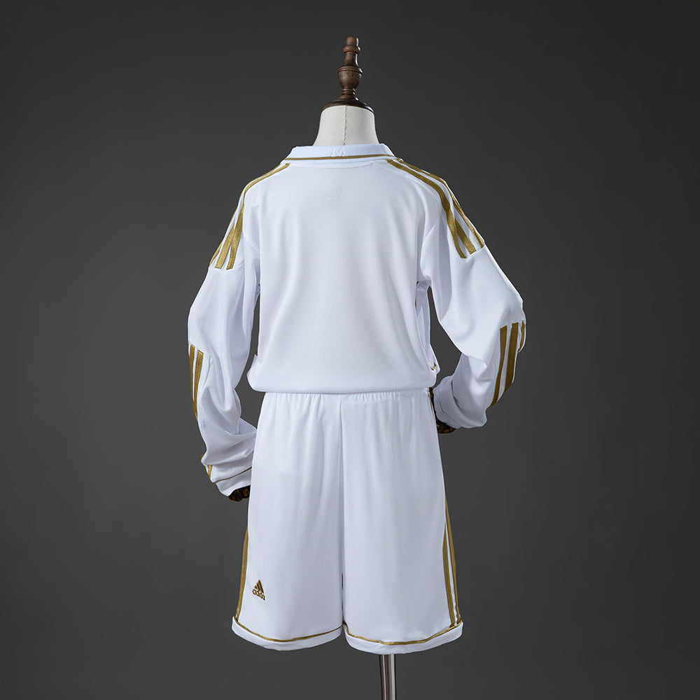 Real Madrid 11-12 Home Retro Long-Sleeve Kids Kit