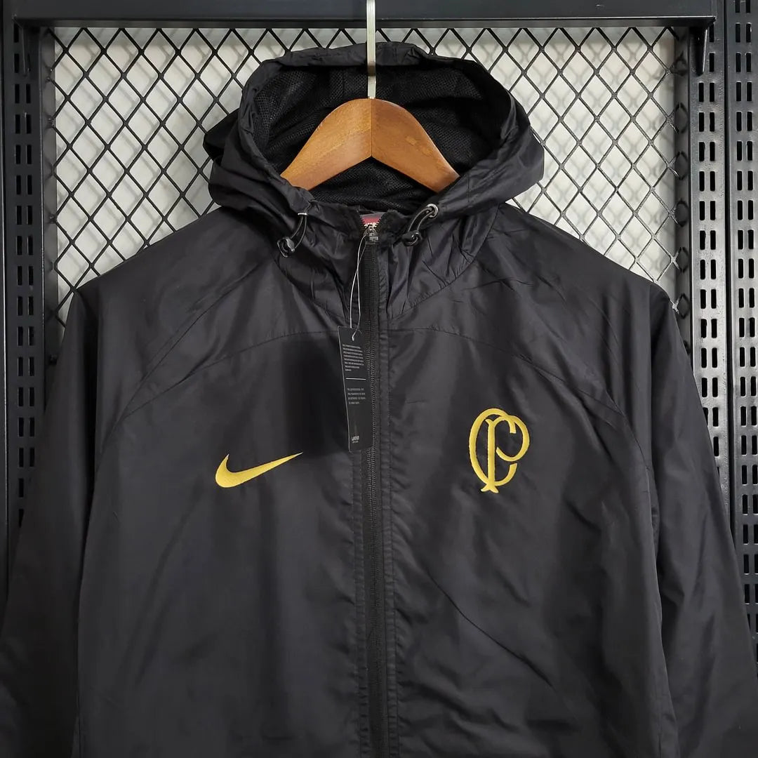 2023/2024 Corinthians Windbreaker Black Football Shirt