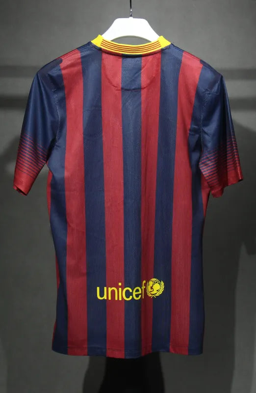 A.INIESTA #8 Barcelona Home Shirt Retro Jersey 13-14