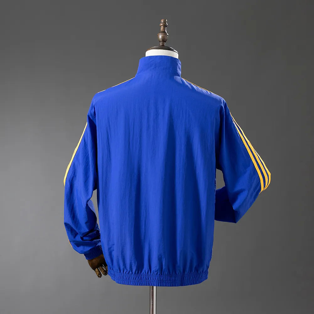 Manchester United Reversible Jacket Windbreaker - Blue & B Army Green