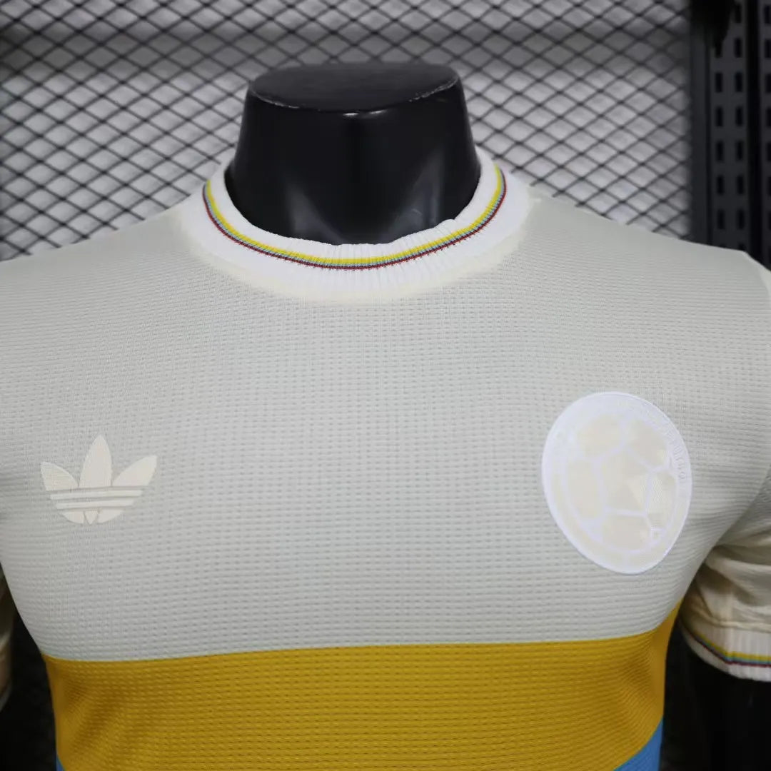 2024-25 Colombia Nation Jacquard 100th Anniversary Edition Player Version Football Jersey Soccer Shirt