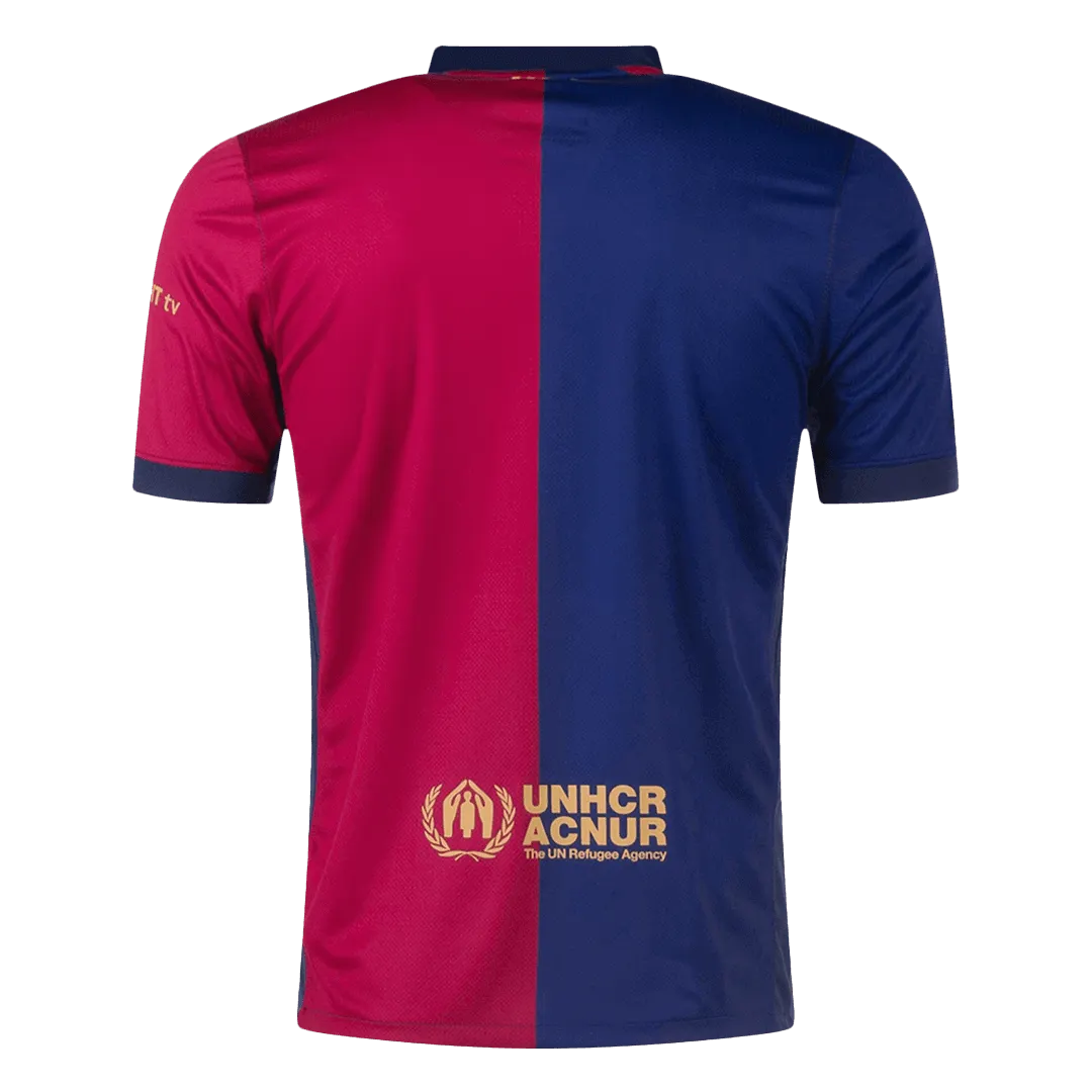 Barcelona Jersey Custom Soccer Jersey Home 2024-25 - 125th Anniversary