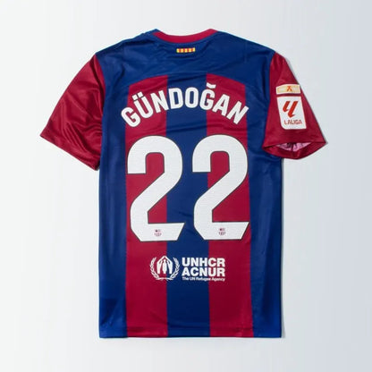 Barcelona Home Gündoğan 22 Shirt 2023-2024 (La Liga) Size S-XXL