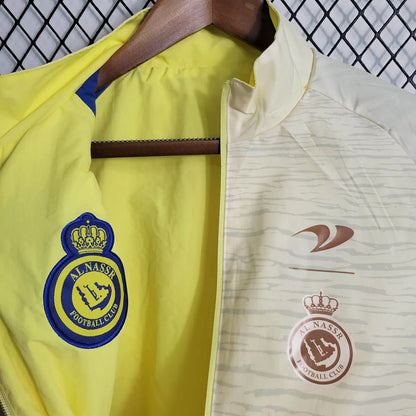 2022/2023 Al-Nassr Reversible Windbreaker (Yellow-Beige) Football Shirt