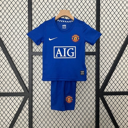 Manchester United 08-09 Third Retro Kid Kits Children Sets Jerseys