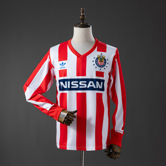 Guadalajara 90-91 Home Long-sleeved Retro Jersey