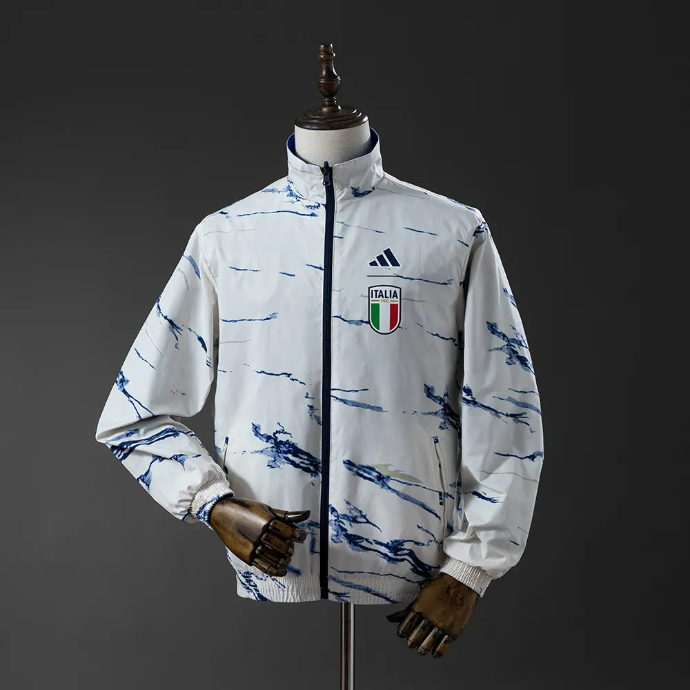 Italy Trench Coat Reversible Jacket Windbreaker
