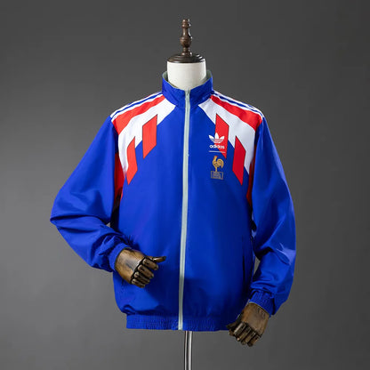 France Reversible Jacket Windbreaker - Blue & Mint Green