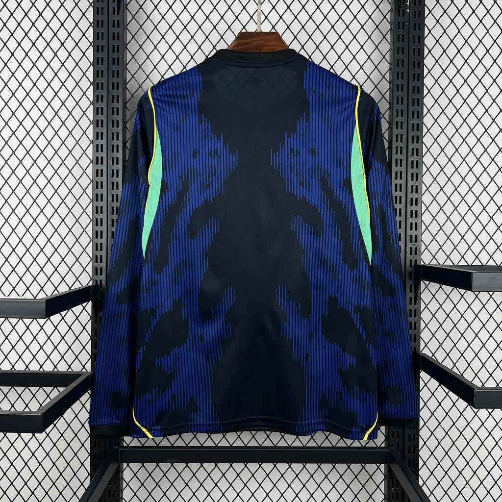 Mens Brazil 2026 World Cup Away Long Sleeve Jersey