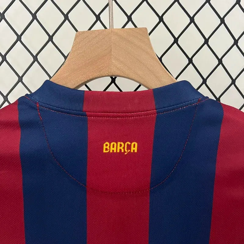 Barcelona Home 2014-15 Retro Kids Kits Jersey+Shorts