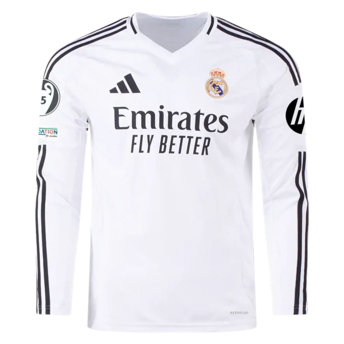 BELLINGHAM #5 Real Madrid Home Long Sleeve Replica Jersey 2024-25
