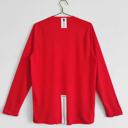 2007-08 Manchester United Retro Long Sleeve Jersey UCL Final Home
