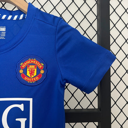 Manchester United 08-09 Third Retro Kid Kits Children Sets Jerseys