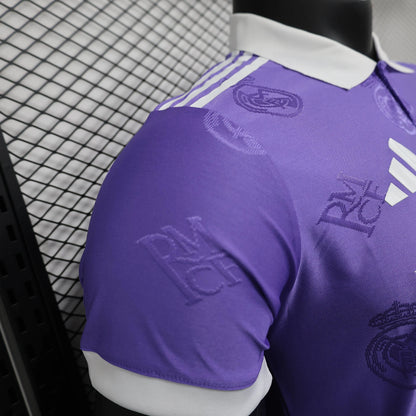 Real Madrid Men's Polo Shirt Purple 25-26