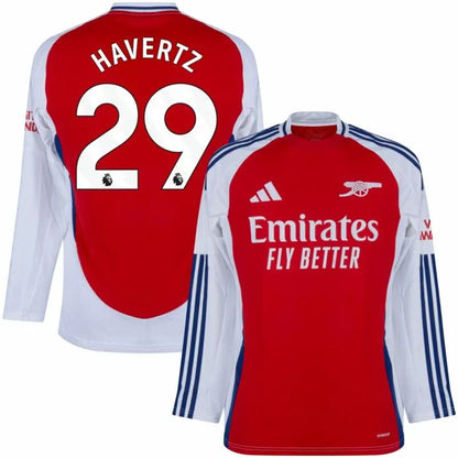 Arsenal Home Long sleeves Havertz 29 Shirt 2024-2025 Size：S-4XL