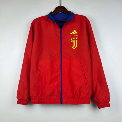2023-2024 Juventus Reversible Windbreaker(Blue-red)Soccer Jersey 1:1 Thai Quality