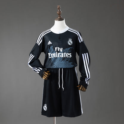 Real Madrid 14-15 Third Away Retro Long Sleeve Kids Kit