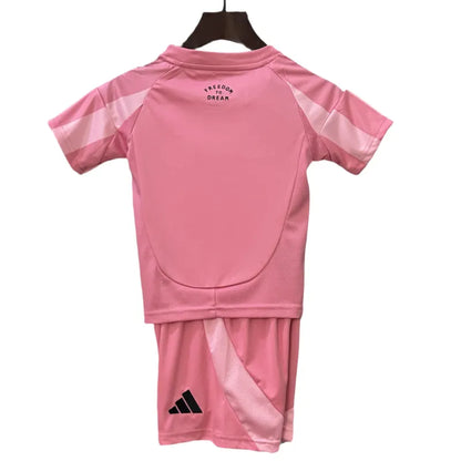 Kids Inter Miami CF Adidas Custom Home Soccer Kits 2025