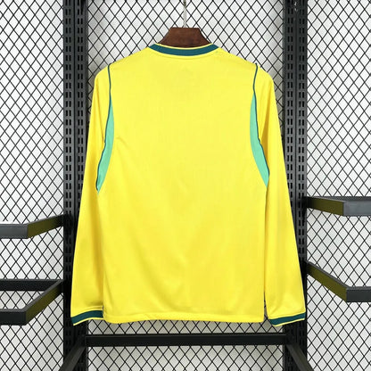 Mens Brazil 2026 World Cup Home Long Sleeve Jersey