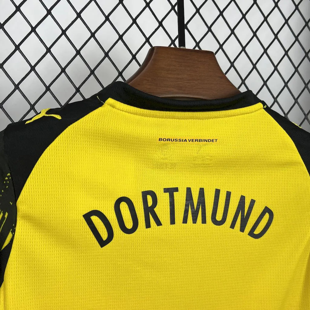 Borussia Dortmund 2025-26 Home Kids Kit