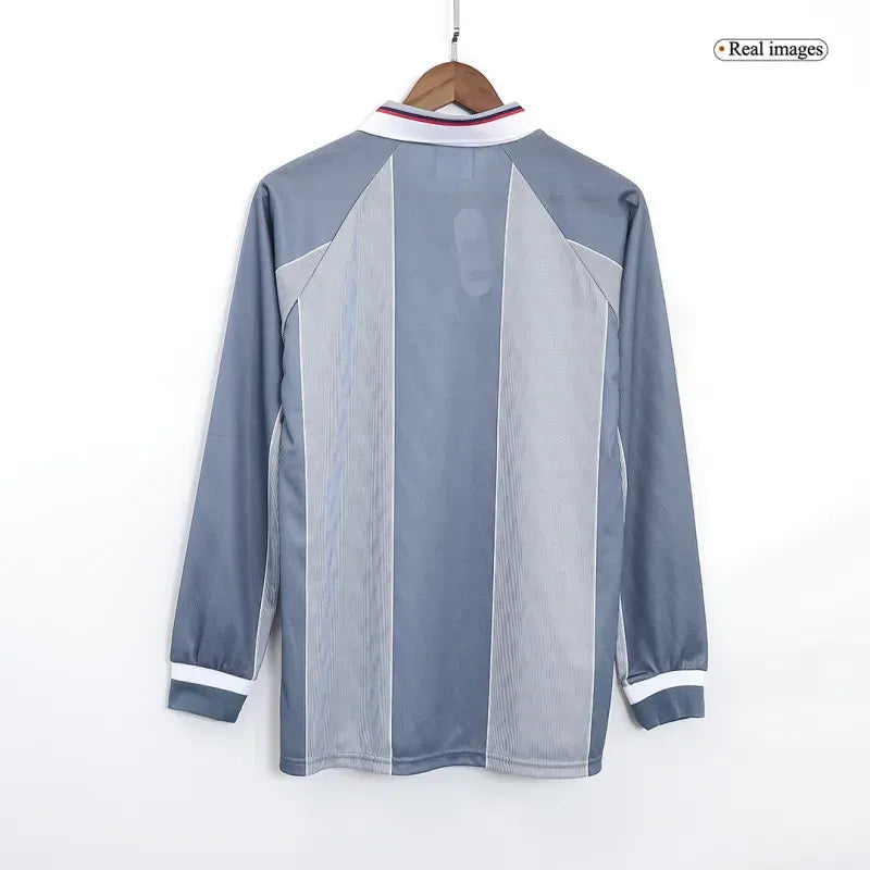 England Euro Cup 1996 Retro Away Long Sleeve Jersey