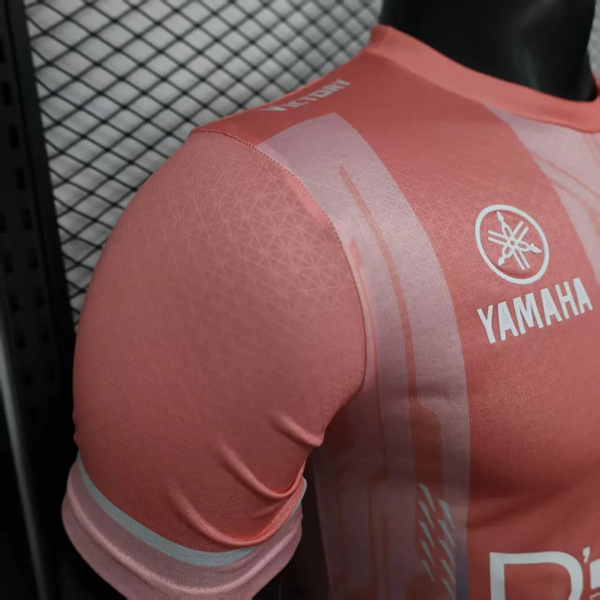 Player Version 25-26 Olympique de Marseille Pink with Geometric Pattern Jersey