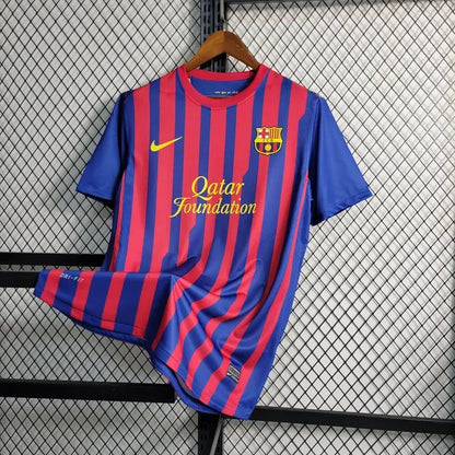 Nike Men Barcelona Retro Home Soccer Shirt 2011-12