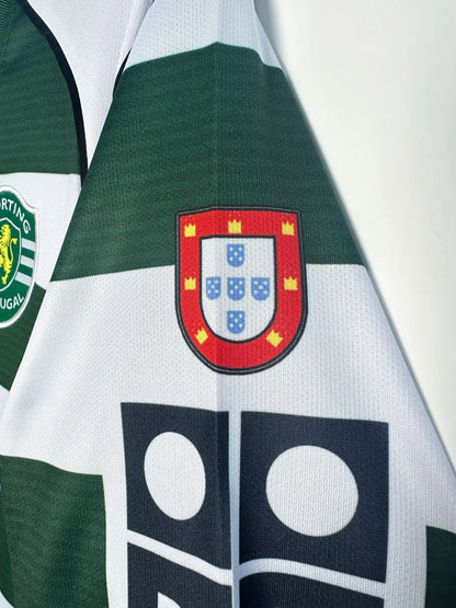 Sporting Lisbon Retro Home Long sleeve Jersey 2003-04