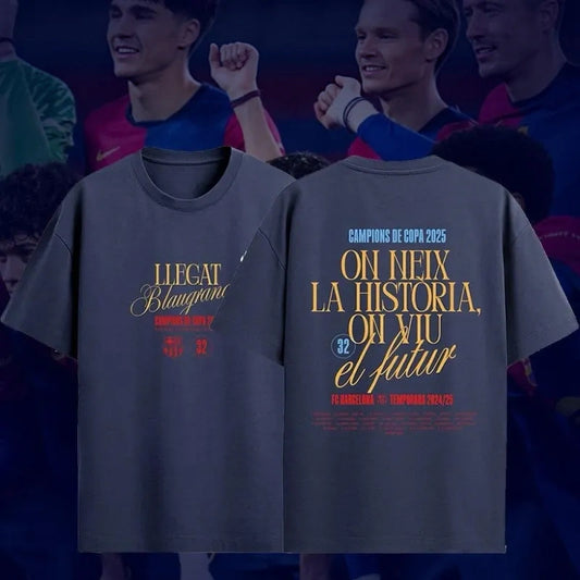Barcelona King's Cup Champion T Sleeve 2024-25