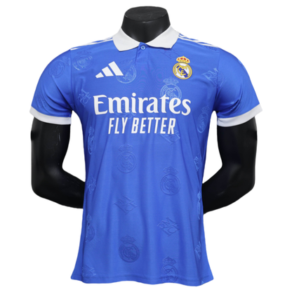 Real Madrid Men's Polo Shirt Biue 25-26