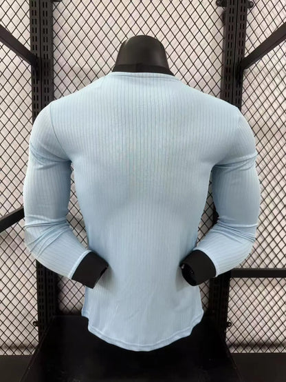 Player Version 2025 Germany Blue 125Th Anniversary Long Sleeve Jersey