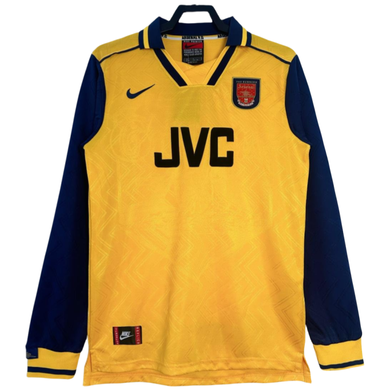 Arsenal Retro Long Sleeve Away Football Shirt 1996-1997