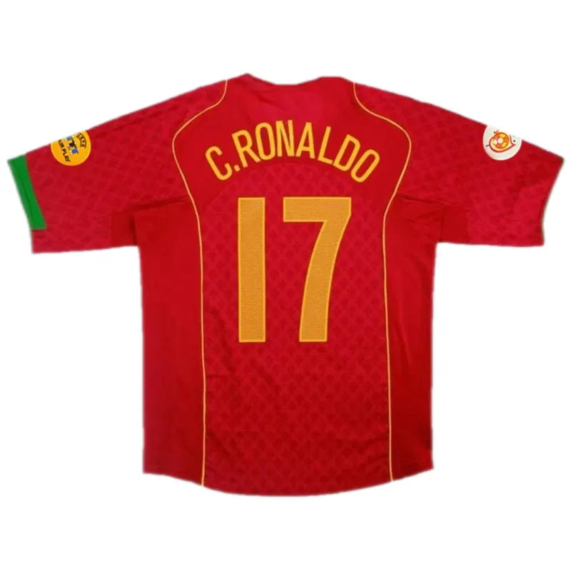 Portugal Euro Cup 2004 Retro Jersey Home
