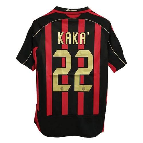 2006-07 AC Milan Ronaldo #99 Maldini #3 Kakà #22 Retro Jersey Home Replica