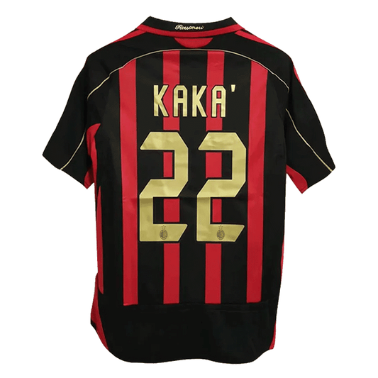 2006-07 AC Milan Ronaldo #99 Maldini #3 Kakà #22 Retro Jersey Home Replica