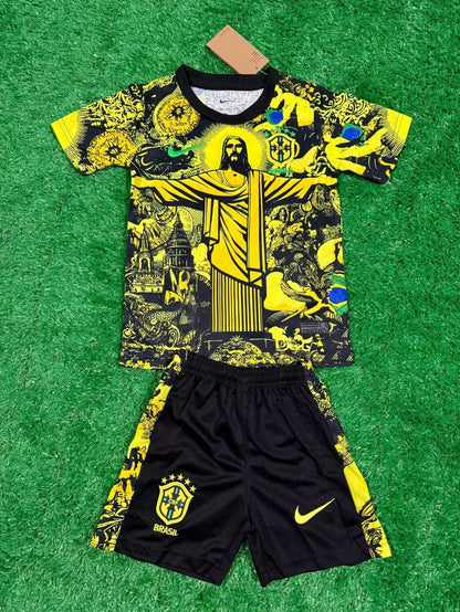 2024 Brazil Christ the Redeemer Special Kids Kit Shirt Football