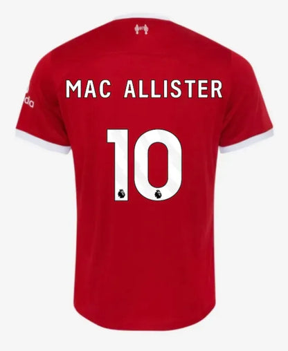 2023-24 M.SALAH #11 VIRGIL #4 SZBOSZLAI #8 MAC ALLISTER #10 Liverpool Home Jersey