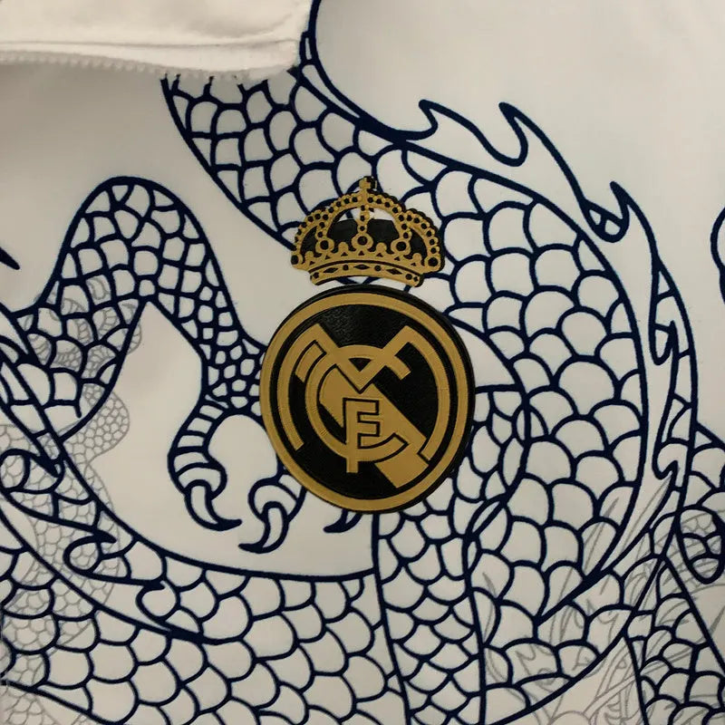 Real Madrid Double Sided Windbreaker White Jacket 2024